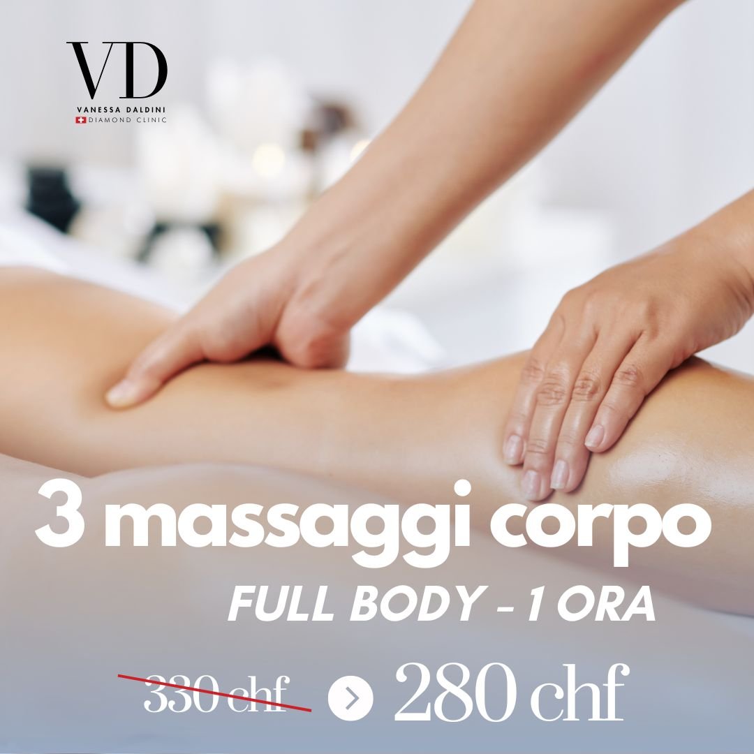 Pacchetto 3 sedute di massaggio full body (1h)