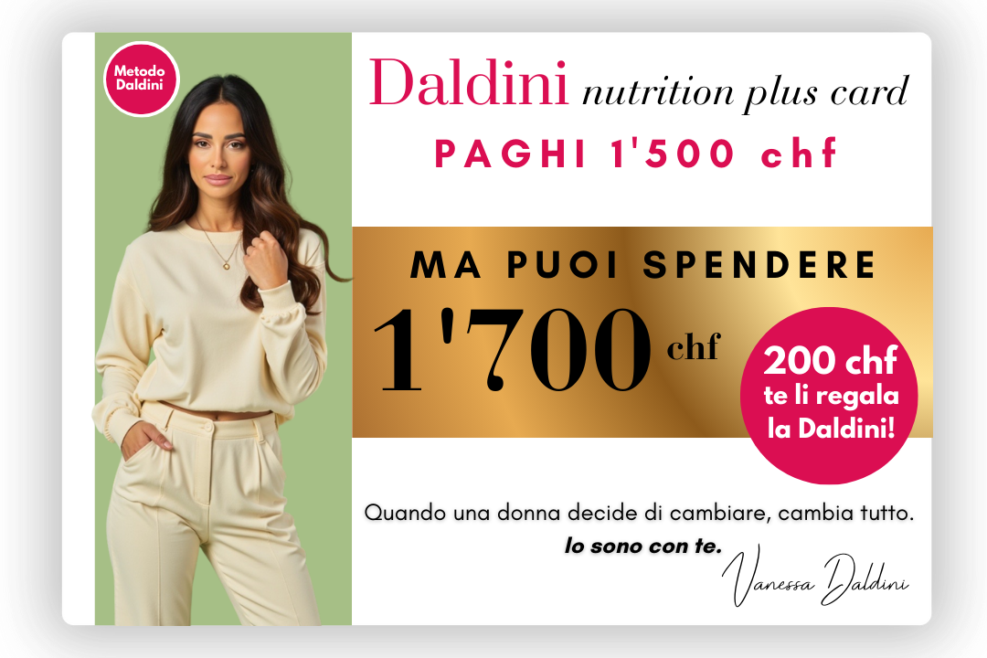 Daldini Nutrition Plus Card